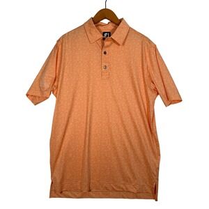 FootJoy Mens Peach‎ Floral Golf Polo Orangeburg Country Club 2023 Large Resort